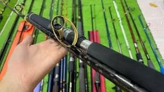 Video 644 : Cần Lure Nhật Bãi Mới Về Trên 3m 2 Khúc Cứng H - Cần Lure Máy Đứng Máy Ngang - Rap Khúc