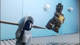 Black And Gold Suit Spider-Man VS Ninjago Serpentine Rattla - Unedited Clip