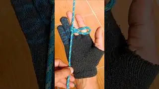 Knot for clothes hanger #shorts #knot #simpul #tali #cara #method #tutorial #talisimpul @astoahoy