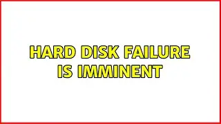 Hard disk failure is imminent (5 Solutions!!)
