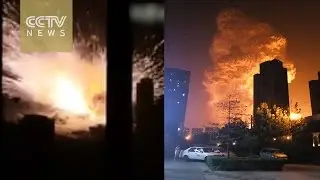 Footage：Scores dead, massive explosion and mushroom cloud in Tianjin, China