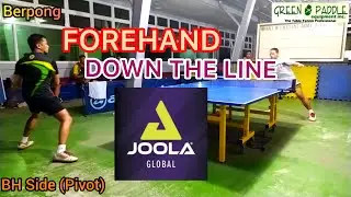 FOREHAND ATTACK DOWN THE LINE🏓 Table Tennis | Berpong