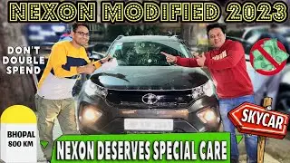 Travelled All the Way From Bhopal to SkyCar Delhi | Nexon 2023 Modification