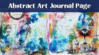 Abstract Art Journal Page Process