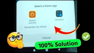 How to change the default system launcher | android system app problem | select a home app