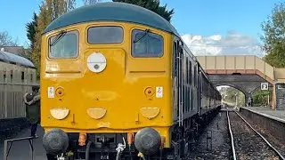 Class 24 D5081. Tunnel Thrash And Ride Along. Gloucestershire Warwickshire Railway. 23/10/22