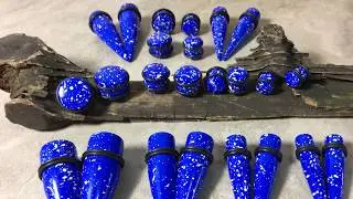 BodyJ4You Stretching Kit Tapers and Plugs 00G-20mm Big Gauges Ear Set Splatter Paint 24-Pieces
