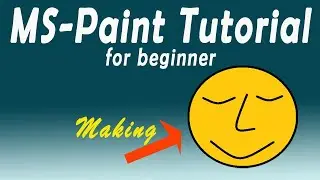 How to Draw Face emoji in MS Paint /MS Paint Tutorial [Part-III]