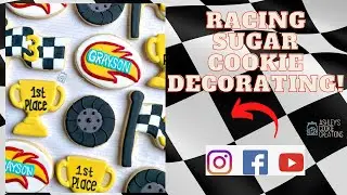 Racing | Cookie Decorating Tutorial!