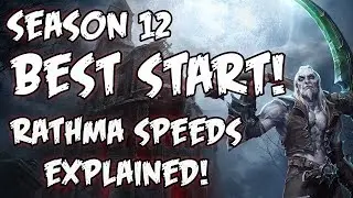 Diablo 3 2.6.1 Rathma Speeds Explained! Season 12 & 13
