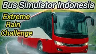 &ldquo;Unbelievable Bus Driving Skills on Slippery Roads! 😱 | Extreme Rain Challenge