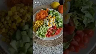 Healthy Breakfast idea&High proteine saladeRecipe#healthy #healthyfood#fit#diet#viral #youtubeshorts