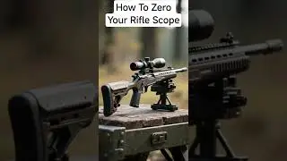 How To Zero Your Rifle Scope #rifflescope #firearmphotography #shorts #reels #firearmtraining
