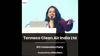 Anchored Tenneco Clean Air India Ltd's IPO celebration party with Mr. Jim Voss: CEO - Tenneco LLC 🎉