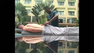 OUTDOORS DEEP TISSUE MASSAGE THERAPY #homemassagerwanda 