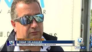 Truck hauling donations for Venezuela crashes on the Turnpike in Palm Beach County