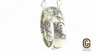 Official Lord of the Rings Oxidised Silver Ring