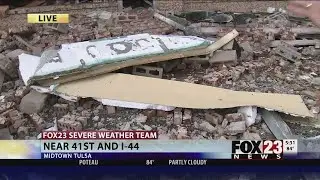 VIDEO: Tornado damage in midtown Tulsa