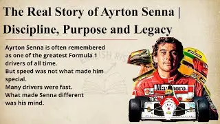 The Real Story Of Ayrton Senna — The Mind Of A Legend || Improve Your English Fluency