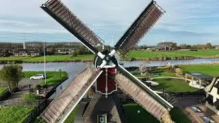 Doesmolen en Kalkmolen - Windmills Hoogmade (DJI Mini 5 Pro)