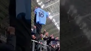 Juventus fan Showing RODRI's jersey to Inter fans 😂 😂  YOU GET IT?
