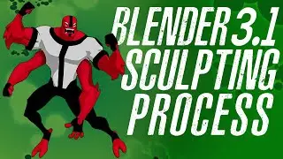 Ben 10 Four Arms Blender Full Sculpting Process | Blender 3.1