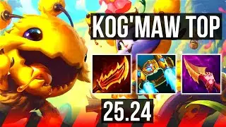 KOG'MAW vs ZAAHEN (TOP) | Good KDA: 13/1/8, Press The Attack | KR Diamond | 25.24