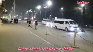 Night street experience in Egypt