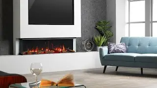 Vision Futura VF1500 Electric Fireplace - 1500mm Wide Media Wall Fireplace