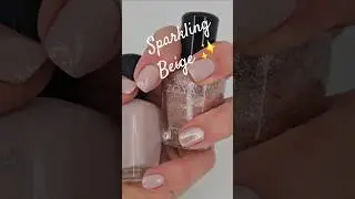Neutral rose gold shimmer nails for fall!  🤍 #glitter #sparkle #polish #nails #crueltyfreebeauty