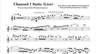 Channel 1 Suite (Live) - Tenor Sax Solo Transcription