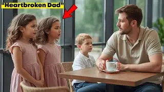 Can we eat with you?the little twin girls asked—the single dad's heart broke hearing their words.