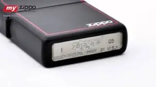 Зажигалка Zippo Black Matte with Zippo Logo & Border 218ZB