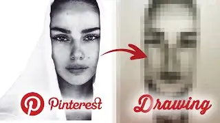 Pencil drawing - how to draw a portrait tutorial ✍️✨