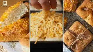 【100均のケーキ型で作れる】たっぷりチーズの幸せフォカッチャ How to Make Focaccia