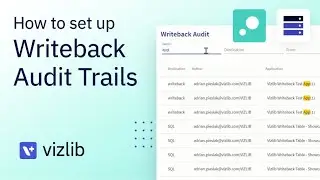 Vizlib Server: How To Set Up Writeback Audit Trails