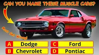 Guess 20 Muscle Cars from the 60s & 70s | Can You Name Them All?