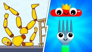 Kick & Break VS Fork N Sausage 🔥 Max Level SpeedRun Gameplay (Android,iOS) NEW UPDATE Ep 799