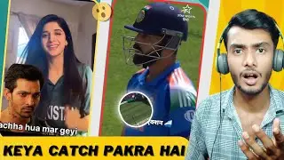 Keya Catch pakea hai 😮 | India VS Newzealand Cricket match | icc champion trophy 2025 | #cricket
