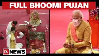 PM Modi Takes Part In Bhoomi Pujan At Ram Janmabhoomi