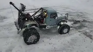 2026 1st snow Redcat wrecker tearing it up #redcat 