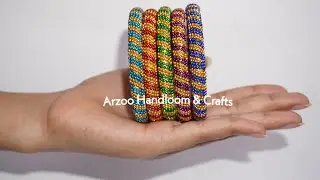 DIY Bangles Tutorial || How to make Multicolor Fancy Silk Thread Side Bangles || Arzoo Vlogs