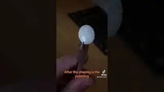 Polishing Opal Cabochon Gems #crystals