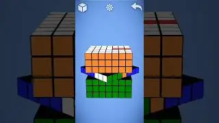 how to make Indian flag in 7 by 7 cube #puzzle #cubing #indiana.vcuber