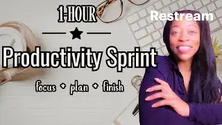 Write/Work With Me | 1-Hour Productivity Sprint for Writers, Planners & Projects