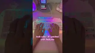Cute 64-Key RGB Mechanical Keyboard 💖 | Programmable & Aesthetic Setup