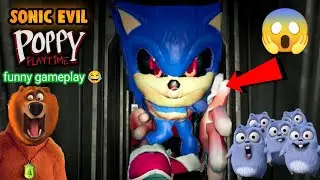 Grizzy The Lemmings | Found Sonic exe evil  Ni Poppy Playtime Chapter 1 Funny gameplay 😱 Must Watch
