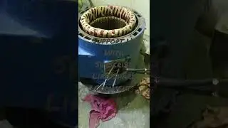 Motor Rewinding In Progress #37KW#motor rewinding#rewinding