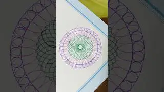 Satisfying ASMR Spirograph Video #shorts #magicruler #satisfyingasmr #trendingshorts