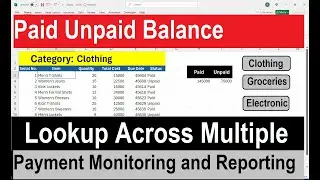 Monthly Payment and Financial Record Keeping Tool Excel